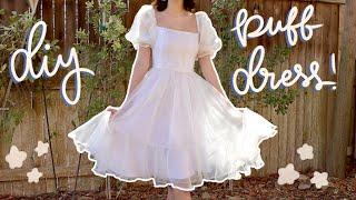 Diy Puff Sleeve Dress!  | Pattern Available! | Selkie Inspired Puff Dress Tutorial so dreamy