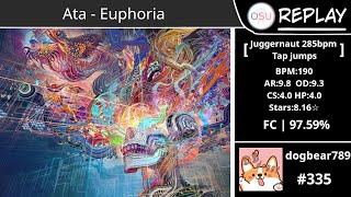 [DB]osu!droid/Ata-Euphoria[Juggernaut 285bpm Tap jumps]FC|97.59%