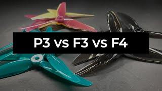 HQ Prop Ethix P3, Gemfan F3 & F4 back-to-back flights and thoughts || Food For Flight Ep.5