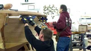 Steam bending planks