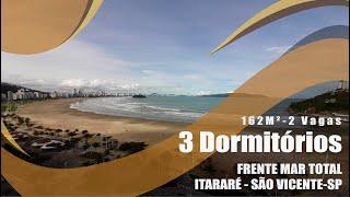 Maravilhosos 3 Dormitórios, 1 suíte andar alto com 2 vagas no Itararé, Total frente mar.