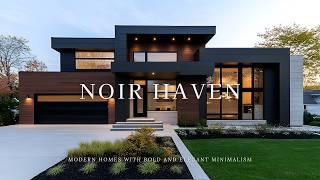 Noir Haven: Elevating Modern Houses with Bold and Minimalist Elegance