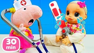 Pourquoi Baby Alive pleure? 30 MIN de jeux avec poupons et jouets pour enfants.