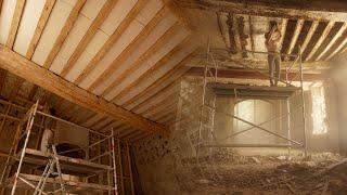 We Uncovered a Forgotten Oak Ceiling... And Brought It Back to Life