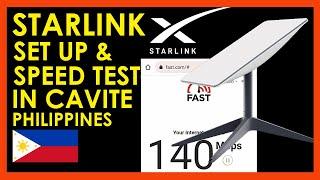 STARLINK PH SPEED TEST IN CAVITE PHILIPPINES | UNBOXING AND HOW TO SETUP AND GET A STRONG CONNECTION