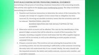 ACCOUNTING BASICS - WHAT IS JOURNALIZE TRANSACTIONS