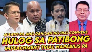 SA HALIP NA MA-DELAY NI BATO, NAG CONVENE PA AGAD ANG SENADO | DISMISSAL HINDI NAKALUSOT