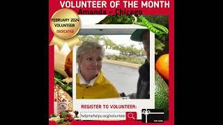 February 2024 Volunteer #volunteer #payitforward #helpmehelpu