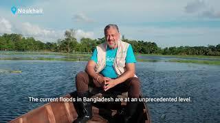 Farook Adrian Doomun speaks about UNICEF Response to Floods in Noakhali | Bangladesh Floods | 2024