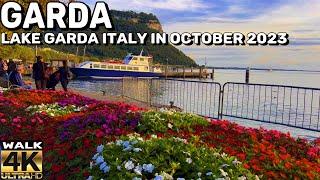 AUTUMN IN GARDA , LAKE GARDA ITALY - STILL CHARMING IN OCTOBER | WALKING TOUR 4K60PS