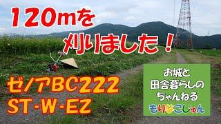 004 【120mを草刈りしました！】　ゼノア刈払機と岩間式チップソーで草刈りしました！