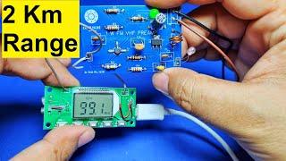 PLL KONTROLLÜ FM VERİCİ NASIL YAPILIR / 2 Km Menzil / Fm stereo Verici