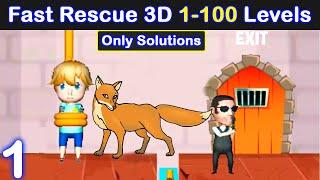 Fast Rescue 3D - Save Human - Gameplay Walkthrough Part 1 Levels 1-100 (Android) | MG Games