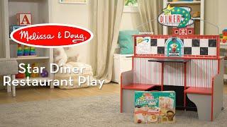 Melissa & Doug Star Diner Restaurant | Pretend Play Promotes Language & Social Development