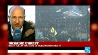 Ukraine: Death toll in two days of violence reaches 75
