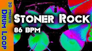 20 Minute Drum Loop - Stoner Rock 86 BPM -  Version 1 - Loose Hi Hat with Fill