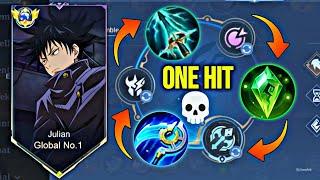 JULIAN NEW BEST BUILD AND EMBLEM FINALLY IS HERE!! (must try!) - TOP 1 GLOBAL JULIAN - MLBB