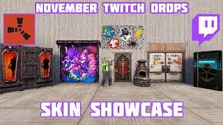 Rust November 2024 Twitch Drops! (Skins Showcase)