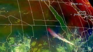 Eritrea Nabro volcano eruption ash cloud video