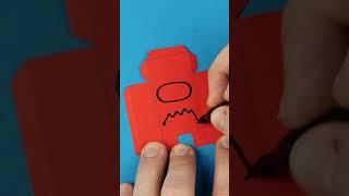 Among Us Minecraft-ish 3D Shapes Paper Craft IdeasFigure DIY #shorts