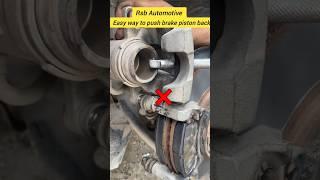 Easy Way to Push Brake Piston Back #shorts #short #cartips #carmechanic #trendingshort #ytshort