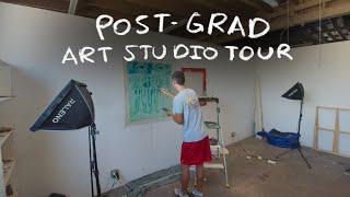 MY ART STUDIO POST GRADUATION // painting, touring, and more (studio vlog)