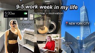 NYC work vlog: 5:30 am morning routine, productive days, discipline, tough week, & chatty vlog