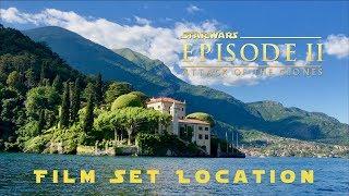 Star Wars Episode 2 Naboo Film Set Location, Lake Como Italy