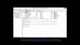 Crystal Reports 2013 Tutorial The Formula Workshop-Formula Editor Window Business Objects Training
