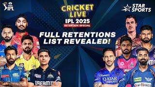 TATA IPL 2025: REVEALED: ALL retained & released players from IPL franchises | #IPLRetentionsOnStar