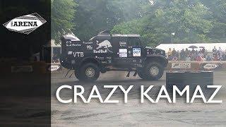 Kamaz Dakar Truck goes wild in wet Goodwood drift arena