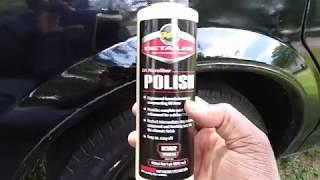 Meguiar's professional choice da polish testing the shine on black paint job wow