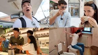 We Missed Our Train For The Wedding | Testing Italian Toilet | Cooking Class In ROME! Wedding Dinner