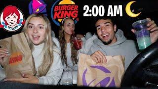 We Tried EVERY Fast Food Drive Thru After Midnight!