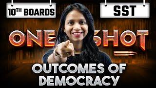 Outcomes of Democracy Class 10 in One Shot | Class 10 Political Science Chapter 5 | Surabhi Mam