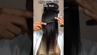 Protective hairstyles for relaxed hair | hair growth tips #shorts