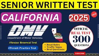 California DMV Written Test 2025 | DMV Senior Written Test 2025 | DMV Renewal For Seniors