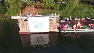 Вейкбординг на закате / Wakeboarding at sunset