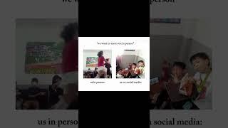In person vs social media
