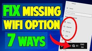 FIX Wifi Not Showing in Settings On Windows 10 - Missing Wifi option - 7 WAYS