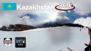  360° Skiing In Kazakhstan | Shymbulak, Kazakhstan 【GoPro VR Travel | 360 Video】