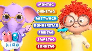 Die sieben Tage der Woche | Wochentagelied für Kinder | HeyKids Kinderlieder TV