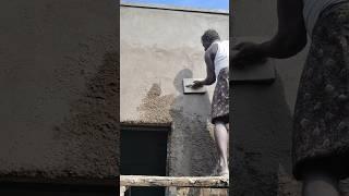 Wallplaster process  #shorts #construction #wallplaster #process #skills