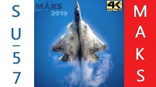  Russian Su-57 - Impressive Demo at MAKS Airshow!