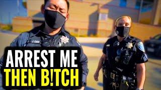 Lieutenant And Dumb Female Cop Get Owned! REACHING FOR GUN! Epic ID Refusal First Amendment Audit