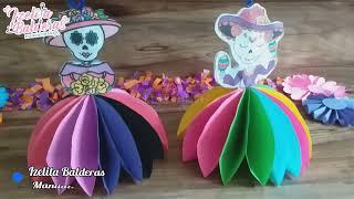 Como hacer una Catrina de papel - Manualidades Dia de muertos