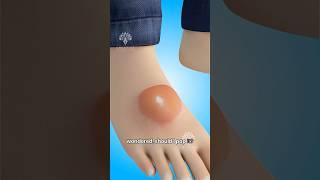 What Happens If You Pop a Blister  #short #viralvideo - Creativelearning3d