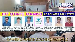 Sunpro Coaching Academy Kadiri, Polycet, IIIT RGUKT, APRJC,RDTCET, EAMCET, NEET JEE Coaching.