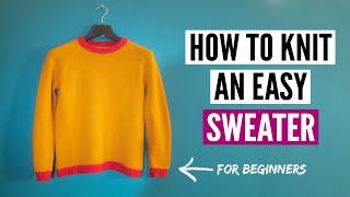 How to knit a sweater for beginners