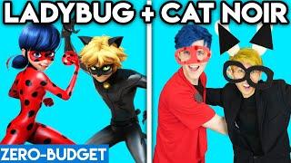 MIRACULOUS LADYBUG WITH ZERO BUDGET! (ft. CAT NOIR!) *FUNNY PARODY BY LANKYBOX!*